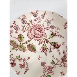 VTG c. 1950s Rose Chintz Johnson Bros. 5" Saucer‎ Black Stamp